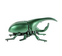 TOBBOMEY Escarabajo De Cuerda para Niños, Juguete De Insecto Simulado Pequeño, Plástico Verde, Movimiento Realista, Obsequio Educativo y Decoración Divertida para Halloween