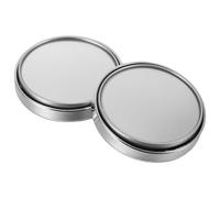 TOBBOMEY Espejo Retrovisor de Escritorio Ajustable para Oficina 1 Par Marco Plateado Espejo de Seguridad Informática para Cubículos y Espacios de Trabajo Abiertos