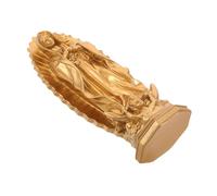 TOBBOMEY Estatua de Resina Virgen María Católica Detallada para Decoración Hogar Oficina Iglesia Figura Religiosa Color Dorado