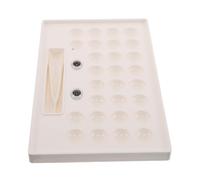 TOBBOMEY Estuche Pequeño para Exhibición y Almacenamiento de Lentes de Colores Caja Organizadora Múltiples Compartimentos Soporte Compacto Portátil para Viajes Uso Diario y Eventos