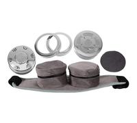 TOBBOMEY Estuche Portátil para Moxa Cinturón Ajustable, Caja de Acero Aislamiento Térmico, Resistente y Práctico para Moxibustión en Cuello, Hombros y Articulaciones, Uso Doméstico