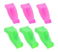 TOBBOMEY Extensores de Grifo para Lavabo Infantil 6 Piezas 3 Rosas y 3 Verdes Antisalpicaduras Boquillas Flexibles para Facilitar Lavado de Manos Compatibles Grifos Comunes Ideales