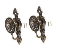 TOBBOMEY Ganchos Multifuncionales De Aleación Resistentes para Baño y Cocina, 2 Piezas, Color Azul Antiguo, para Colgar Cortinas y Ropa El Hogar