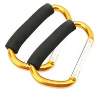 TOBBOMEY Ganchos para Zapatos de Patinaje al Aire Libre 2 Piezas Porta Patines Portátil de Aleación de Aluminio Mango de Esponja Cómodo Gancho Resistente para Botas de Esquí y Patines