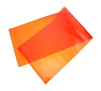 TOBBOMEY Gel De Lámina De Color Naranja Pet para Fotografía y Teatro, Filtro De Corrección para Luz Estroboscópica y Linterna Led, Tamaño Cortable y Portátil para Estudios y DJ