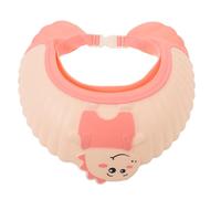 TOBBOMEY Gorro de ducha para bebé, gorro de ducha para niños, visera para proteger ojos y oídos, bonito estampado de dinosaurio que hace que el baño del bebé sea más divertido - Rosa 22 x 22 x 6
