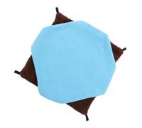 TOBBOMEY Hamaca Doble Capa para Hámsters y Pequeños Animales Cama Colgante Suave y Cálida para Cobayas Hurones y Ratas Acolchado Lavable y Cómodo