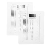 TOBBOMEY Herramienta de Regla de Medición de Película para Detección de Defectos y Medición de Grietas, 2 Unidades, Uso en Inspección Técnica y Control de Calidad