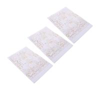 TOBBOMEY Invitaciones de Boda 3 Juegos Blancas con Diseño de Castillo Troquelado y Dorado Tarjetas de Invitación Románticas para Recepción Compromiso y San Valentín Kit para Fiestas y