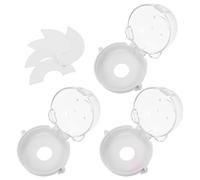 TOBBOMEY Juego de 3 Cubiertas Protectoras para Perillas de Estufa Bloqueo de Seguridad Infantil Fabricadas PP Resistente al Calor hasta 120 °C para Cocina Segura y Protección contra