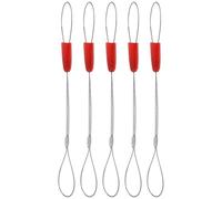 TOBBOMEY Juego de 5 Enhebradores de Cables Eléctricos Metálicos Herramienta Manual para Extracción y Fijación de Alambres Tiracables Portátil para Instalación en Conductos Eléctricos