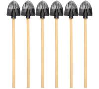 TOBBOMEY Juego de 6 Herramientas de Jardinería en Miniatura, Pala y Accesorios en Miniatura para Casas de Muñecas, Decoración Realista para Jardín y Proyectos DIY, Adornos Agrícolas