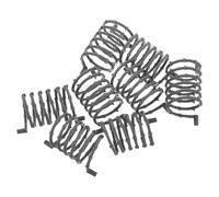 TOBBOMEY Juego de Escena Militar 8 Piezas de Red de Protección Militar de Alambre Gris Oscuro, Accesorios de Resortes Grandes para Bloques de Construcción DIY, Figuras y Soldados de