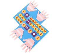 TOBBOMEY Juguete Educativo de Matemáticas de Fieltro para Pequeños, Juego de 2 Sets de Tablero Digital para Sumar y Restar, Portátil y Seguro para Aprendizaje Temprano en Preescolar