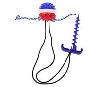 TOBBOMEY Juguete Molar para Perros Bola De Cuerda Creativa para Masticar para Limpiar Dientes y Mantener Tu Mascota para Interacción y Entretenimiento