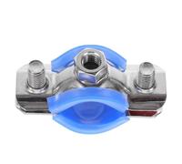 TOBBOMEY Kit Protector para Sillas de Oficina con Almohadilla de Plástico Azul y Abrazaderas de Acero Inoxidable para Tubo de 25-27 MM Herramienta Práctica para Detener el Hundimiento y