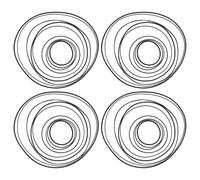 TOBBOMEY Kit Reparación Correas Casete Goma 50 Piezas Mixtas 07 10Mm 40-190Mm para Reproductores Cinta Casete Portátil Uso Audio Hogar Viaje