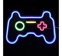 TOBBOMEY Lámpara de Neón Forma de Mando de Videojuegos Azul Luz Ambiental Decorativa para Habitación Luz Nocturna Creativa para Hogar y Fiestas 1 Unidad Ahorro Energético Uso Hoteles