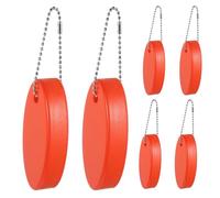 TOBBOMEY Llaveros Flotantes Ovalados 6 Piezas Llavero Flotante para Llaves de Barco de Colores Brillantes para Deportes Acuáticos Pesca Navegación y Actividades al Aire Libre