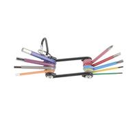 TOBBOMEY Llaves Hexagonales Plegables con Pintura Colorida Multiusos para Reparación de Bicicletas Doméstico y Grifería Set Práctico y Duradero para Uso Portátil