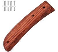 TOBBOMEY Mango de Cuchillo de Madera de Palo de Rosa Brasileño, Repuesto Agujero, Mango Ergonómico para Cortador de Cocina, Accesorio de Reparación para Cuchillos de Chef y Utensilios