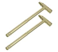 TOBBOMEY Martillo Multifuncional de Latón Macizo Destornillador Integrado, Herramienta de Reparación para Relojes y Uso Doméstico, 2 Piezas para Precisión y Durabilidad