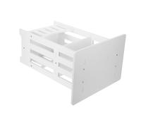 TOBBOMEY Mesita Noche Rinconera Blanca Pequeña Mesa Auxiliar Moderna para Dormitorio y Sala Mesa Noche con Estante para y Decoración Fácil de Mover y Almacenar