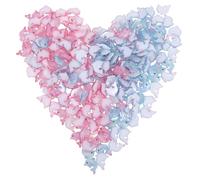 TOBBOMEY Mini Figuras de Animales Marinos de Resina Realistas 200 Piezas 100 Rosa 100 Azul Decoraciones para Casas de Muñecas Jardines de Hadas y Micropaisajismo