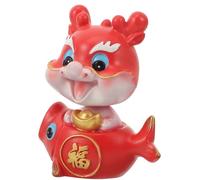 TOBBOMEY Miniatura Dragón Decoración Interior Coche Bobblehead Diseño Divertido para Hogar y Oficina Figura Dragón Resistente y Versátil Regalo Decorativo para Año