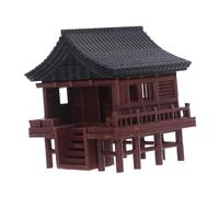 TOBBOMEY Miniature Pavilion Model Plastic Zen Garden Ornament For Aquarium Terrarium Meditation Accessory Tiny Landscape Decoration