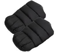 TOBBOMEY Mitones Cálidos para Cochecito de Ñiño, Guantes Antipolvo y Cortaviento, Material Flexible Forro de Peluche, Protección Térmica para Invierno, un Par Negro para Paseo Seguro