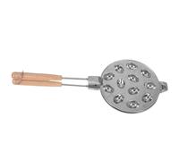 TOBBOMEY Molde Metálico para Galletas de Nueces Aleación de Aluminio Resistente 12 Cavidades Antiadherente Reutilizable para Hornear Dulces y Repostería Festiva