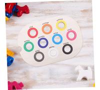 TOBBOMEY Montessori Sensorial de Madera para Bebés Tablero de Clasificación de Colores Pequeño Desarrollo de Habilidades Motoras Educativo Temprano para Pequeños