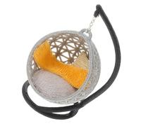 TOBBOMEY Muebles En Miniatura Columpio De Casa De Muñecas Adorno Silla Colgante En Miniatura Pequeño Columpio De Casa De Muñecas De Silla Mecedora El Plastico