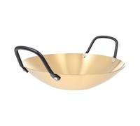 TOBBOMEY Olla Coreana de Acero Inoxidable para Mariscos Olla Seca Práctica para Ramen y Cocina Casera con Asas Dobles Utensilio Resistente y Fácil de Limpiar
