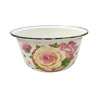 TOBBOMEY Olla de Esmalte Gruesa Multifuncional para Sopa y Guisos, 24 Cm, Resistente a Altas Temperaturas, Compatible Cocina de Inducción y Gas, Uso Doméstico y Ahorro Energético