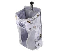 TOBBOMEY Organizador Colgante para Pañales de Cuna Gris Claro Bolsa de Almacenamiento Grande Resistente para Toallitas Húmedas y Biberones Multiusos para Habitación de Ñiño