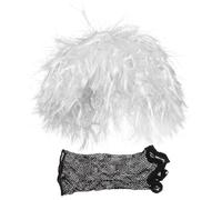 TOBBOMEY Peluca de Disfraz de Científico Estilo Físico para Cosplay y Fiestas 2 Piezas Red Ajustable Color Blanco Grisáceo Ligera y Reutilizable Adecuado para Eventos Teatrales y