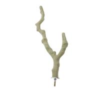 TOBBOMEY Percha para Pájaros De Natural Soporte para Jaula Juguetes Masticables para Periquitos y Cacatúas Diseño De Rama Realista Accesorios para Aves Cautiverio