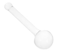 TOBBOMEY Pestle de Cristal Transparente Resistente para Molienda Herramienta Manual Multifuncional para Pigmentos y Minerales Uso y Hogar Resistente Altas Temperaturas Grande con Bola