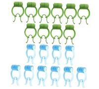 TOBBOMEY Pinzas Para Hemorragia Nasal 20 Unidades (10 Azules 10 Verdes) Clips Para Tapones Prácticos Flexibles Para Cuidado De Epistaxis Uso Doméstico y Emergencias