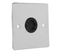 TOBBOMEY Placa Metálica de Pared Ciega Cuadrada 86 de Acero Inoxidable Salida, Tapa del Enchufe para Techo y Pared, Cubierta de Enchufe Metálica Resistente para Protección y Decoración