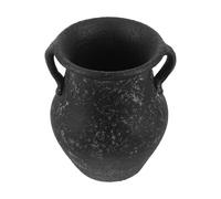 TOBBOMEY Porta Utensilios Rústico de Cerámica Vintage de 18 Cm, Soporte Multiusos para Palillos, Cucharas y Tenedores, Recipiente Organizador para Almacenamiento en Cocina Familiar