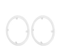 TOBBOMEY Protector de Cadena para Bicicleta de Montaña 48 Dientes 4 Agujeros Blanco 2 Piezas Cubierta de Plástico para Plato y Bielas Uso Todoterreno Seguro y Compatible