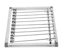 TOBBOMEY Puerta para Jaula De Palomas Trampas para Palomares Suministros para Jaulas De Palomas Suministros para Palomas Barra para Atrapar Pájaros De Ventana para Palomas Puerta Metálica