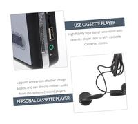 TOBBOMEY Reproductor Casete USB Convertidor sin Batería Transferencia PC Reproductor con Función Grabación y Reproducción Reversible para Cintas Clásicas