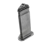 TOBBOMEY Retro Alloy Flatiron Building Model Metal Craft Sculpture Creative Travel Souvenir and Photography Prop Compact Architectural Decoration
