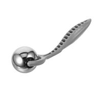 TOBBOMEY Rodillo Facial de Metal con Mango Ergonómico Herramienta de Masaje Gua Sha para Ojos y Rostro Diseño Portátil y Suave para Cuidado Facial Diario