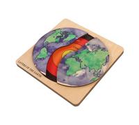 TOBBOMEY Rompecabezas De La Tierra 3D DIY Kit De Aprendizaje Geográfico Puzzle De Geografía para Niños
