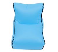 TOBBOMEY Sofá Inflable Portátil Resistente al Agua Sillón Lazy sin Bomba para Camping Playa y Jardín y Fácil de Transportar Color Azul